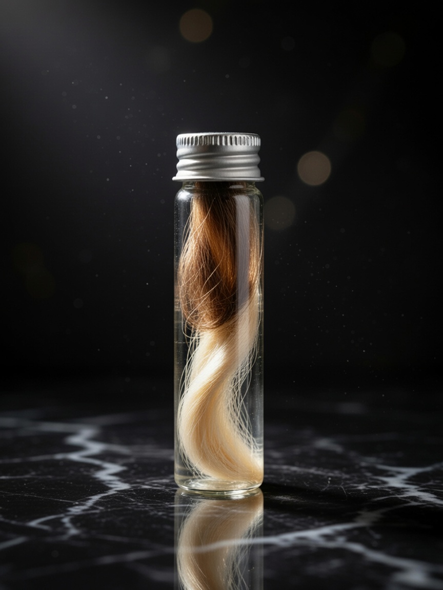 Lock of Hair in Glass tube