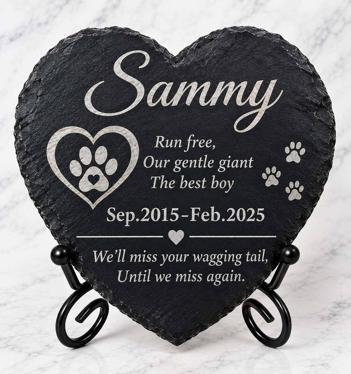 Pet Memorial Stone with Easel