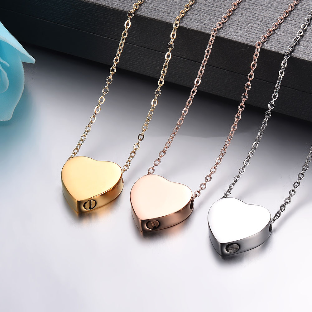 Heart Keep Sake Stainless Steel Neckless